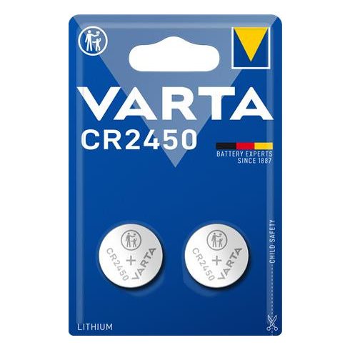 Gombelem, CR2450, 2 db, VARTA "Professional"