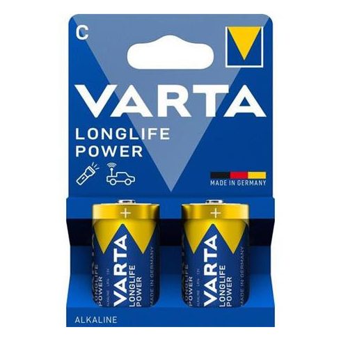 Elem, C baby, 2 db, műanyagmentes, VARTA "Longlife Power"
