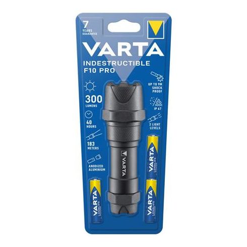 Elemlámpa, LED, törhetetlen, VARTA "Indestructible F10 Pro"
