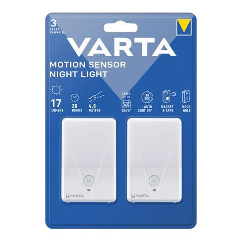 Éjjeli lámpa, LED, 2 db, VARTA "Motion Sensor Night"