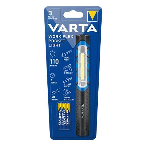 Elemlámpa, LED, 3xAAA, VARTA "Work flex"