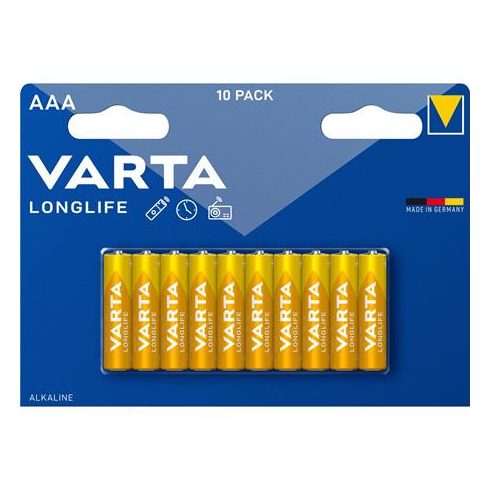 Elem, AAA mikro, 10 db, VARTA "Longlife"
