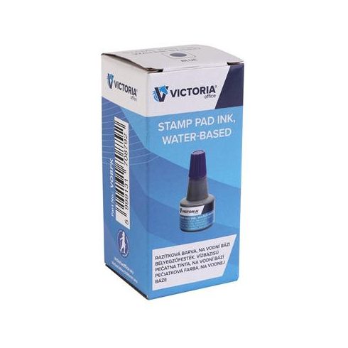 Bélyegzőfesték, 30 ml, VICTORIA OFFICE, kék