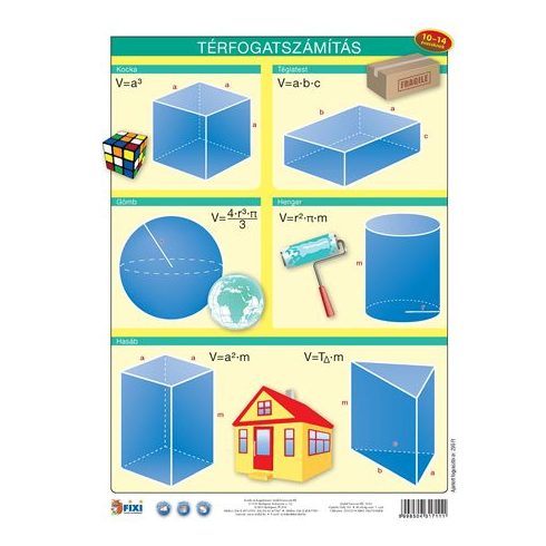 Tanulói munkalap, A4, STIEFEL "Térfogatszámítás /munkaoldal"