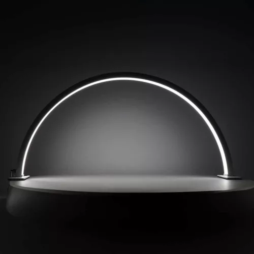 Lampa kosmetyczna LED bezcieniowa biurkowa do manicure paznokci łuk biała