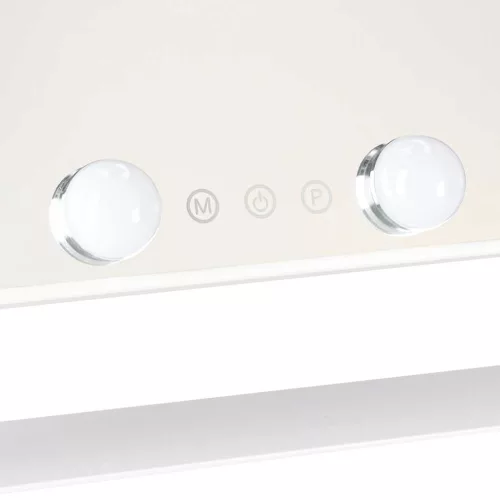 Lusterko do makijażu LED z 10 żarówkami podświetlane kosmetyczne 3 rodzaje barw