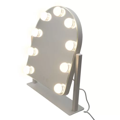 Lusterko do makijażu LED z 9 żarówkami podświetlane kosmetyczne