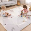 Oktatási habszőnyeg kétoldalas összecsukható 150x200cm léggömbök utca