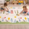 Oktatási kétoldalas összecsukható habszivacs szőnyeg 150x200cm mackófák