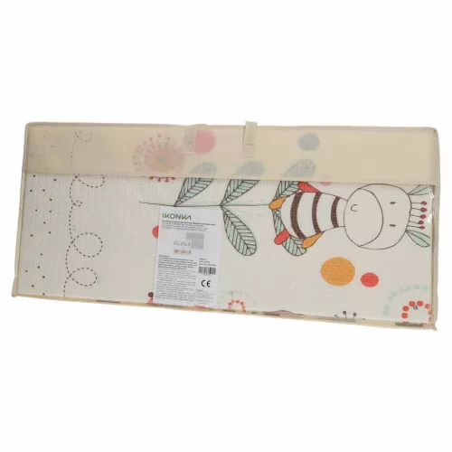 Oktatási kétoldalas összecsukható habszivacs szőnyeg 180x200cm állatmintával