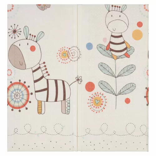 Oktatási kétoldalas összecsukható habszivacs szőnyeg 180x200cm állatmintával