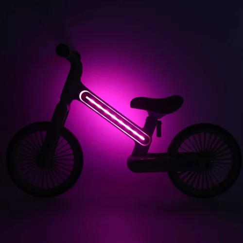 Trike Fix Glow LED-es terepkerékpár rózsaszínű