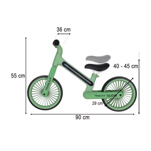 Trike Fix Glow LED világítás terepkerékpár zöld
