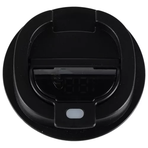 Termikus bögre szájkosárral LED termosz 500ml fekete