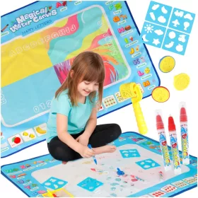   Vízfestő szőnyeg vízfestő filctollak sablonok sablon henger 100x80cm ábécé