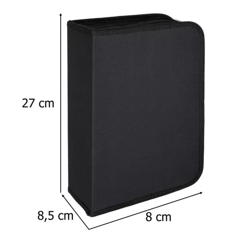 Színes zselés tollak tokban 100 db + 100 db utántöltő