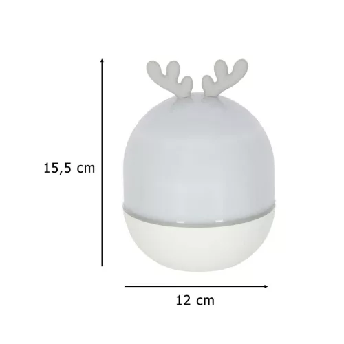 LED csillagprojektor éjszakai fény USB forgatható 6 motívum távirányító rénszarvas
