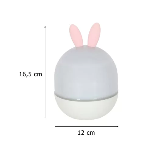 LED csillagprojektor éjszakai fény USB forgatható 6 motívum távirányítós nyúl