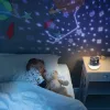 LED csillagprojektor éjszakai fény USB forgatható 6 motívum távirányítós nyúl