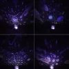 LED csillagprojektor éjszakai fény USB forgatható 6 motívum távirányítós nyúl