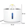 Ivókút kutyának macskának automata USB LED-es itató 2.4l tisztító szűrő