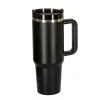 Termikus bögre szívószállal és fogantyúval termosz 1200ml fekete