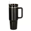 Termikus bögre szívószállal és fogantyúval termosz 1200ml fekete