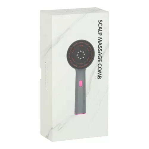 Masszázs kefe fejbőr masszírozó olaj applikátor USB fekete