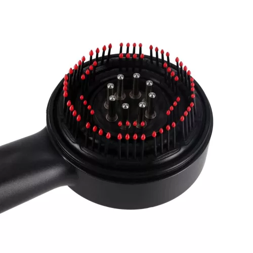 Masszázs kefe fejbőr masszírozó olaj applikátor USB fekete