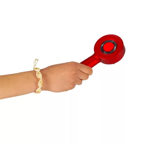 Fejmasszírozó kefe hajápolás vörös fény olaj applikátor USB