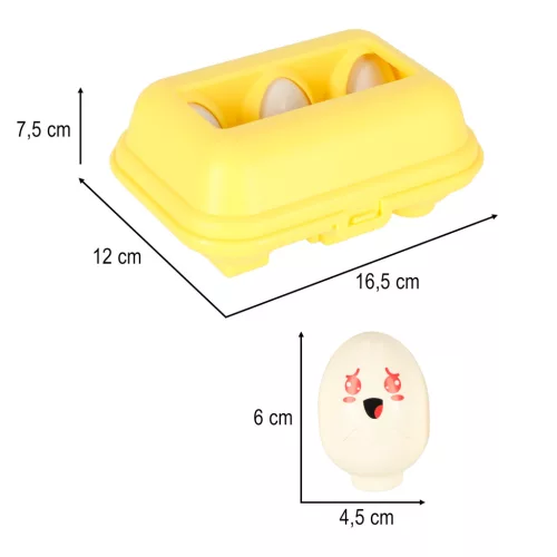 oktatási kirakós játék formák tojás montessori állatok 6 db
