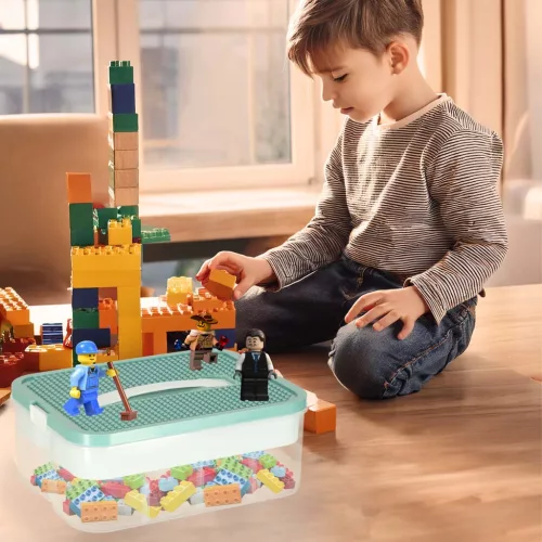 Doboz szervező játék doboz csecsebecsék doboza rekeszes fedéllel