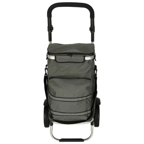 Kerekes bevásárlótáska kerekeken, kerettel 100cm szürke