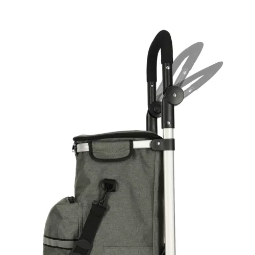 Kerekes bevásárlótáska kerekeken, kerettel 100cm szürke