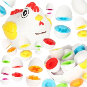   Oktatási puzzle sorter megfelelő formák tojás 10 db tyúk