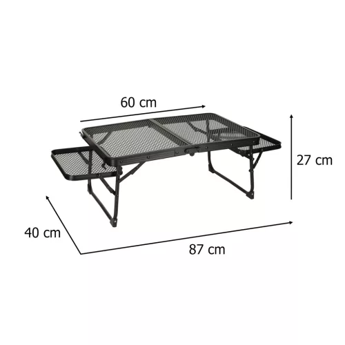 LUARO turistaasztal kemping vendéglátás összecsukható asztal 87 x 60 x 40 x 27 cm