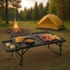 LUARO turistaasztal kemping vendéglátás összecsukható asztal 87 x 60 x 40 x 27 cm