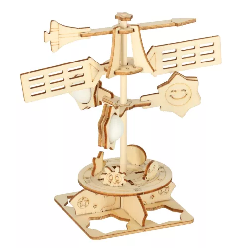 Fa puzzle 3d tudományos modell szélkakas