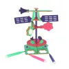 Fa puzzle 3d tudományos modell szélkakas