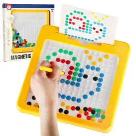 Mágneses montessori tábla pontok sárga
