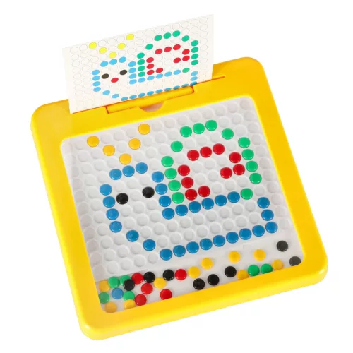 Mágneses montessori tábla pontok sárga