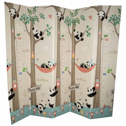 Oktatási kétoldalas habszivacs összecsukható panda utcai szőnyeg 180 x 200cm