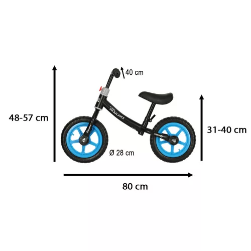 Trike Fix Balance terepkerékpár fekete és kék színben
