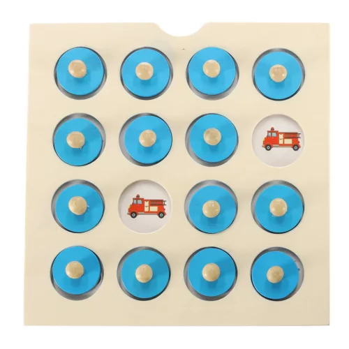 Fa puzzle társasjáték memória + 4 kártya