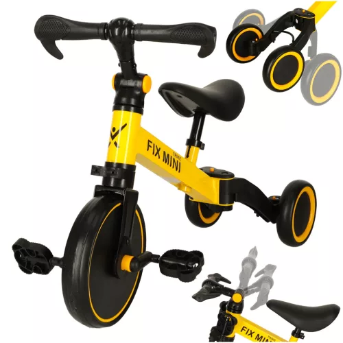 Trike Fix Mini terepjáró tricikli 3in1 pedálokkal sárga