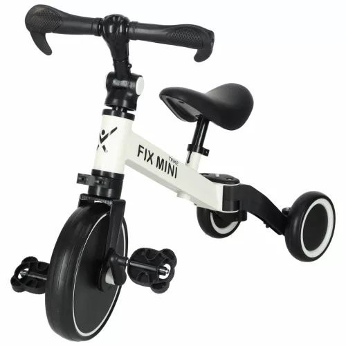 Trike Fix Mini terepjáró tricikli 3in1 pedálokkal, fehér színben