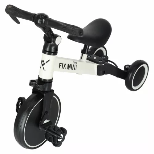 Trike Fix Mini terepjáró tricikli 3in1 pedálokkal, fehér színben