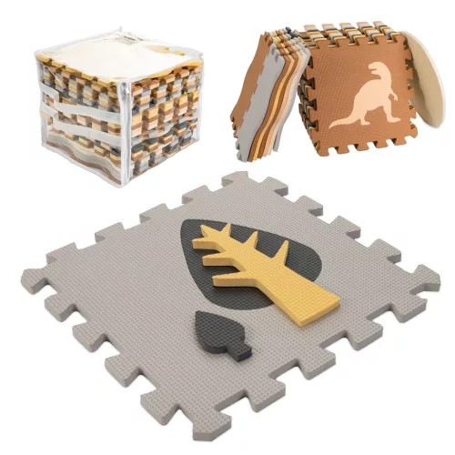 Hab puzzle szőnyeg / játszószőnyeg 36el. dinoszauruszok 143cm x 143cm x1cm