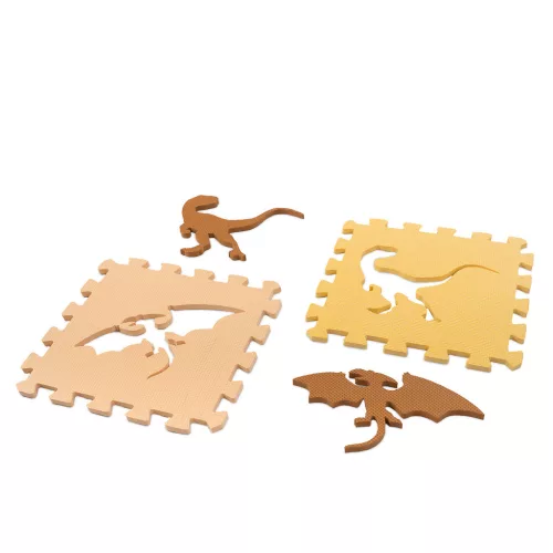Hab puzzle szőnyeg / játszószőnyeg 36el. dinoszauruszok 143cm x 143cm x1cm