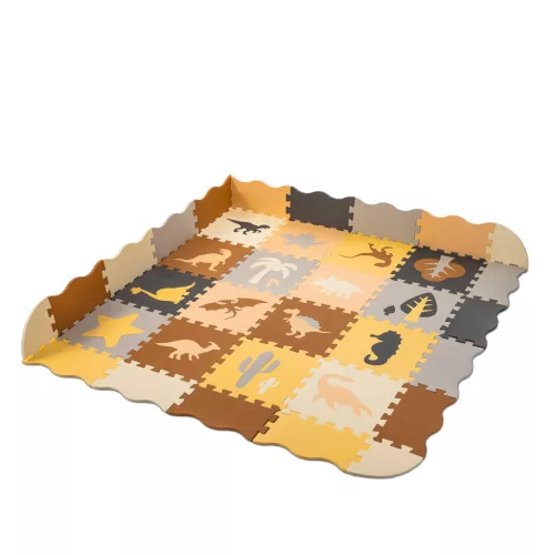 Hab puzzle szőnyeg / játszószőnyeg 36el. dinoszauruszok 143cm x 143cm x1cm